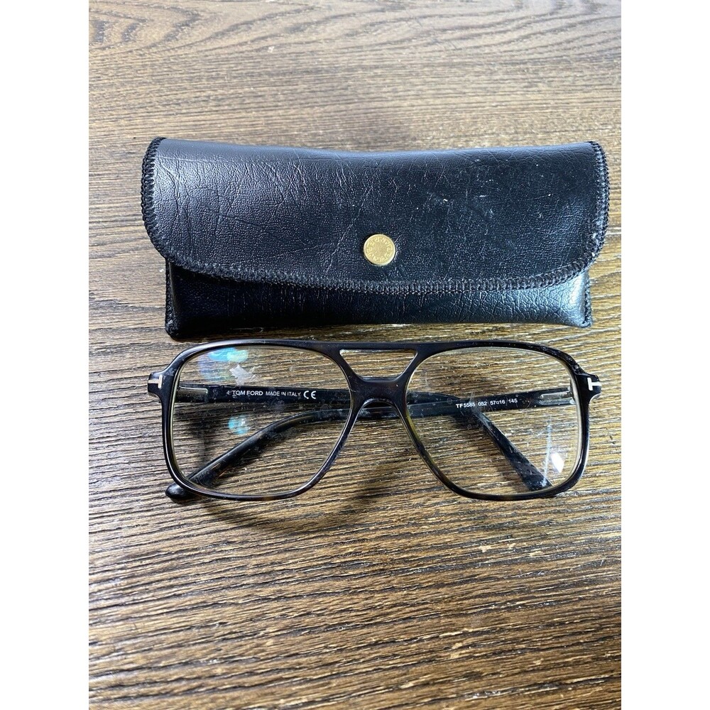 *DISTRESSED* *Oxidized* Tom Ford Eyeglasses TF5585 052 Brown Tortoise 57-16-145